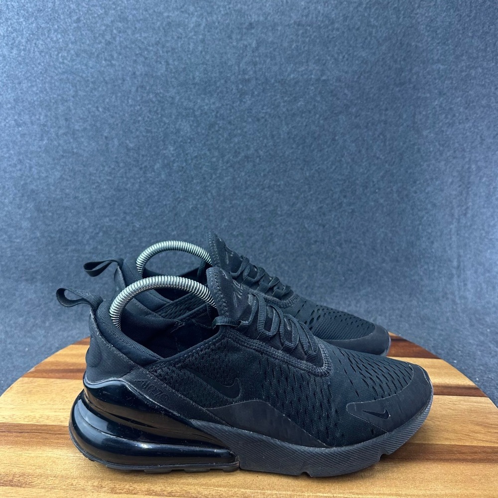 Nike Air Max 270 Black Womens Size 9.5 Shoes Sneakers Athletic Casual AH6789-006